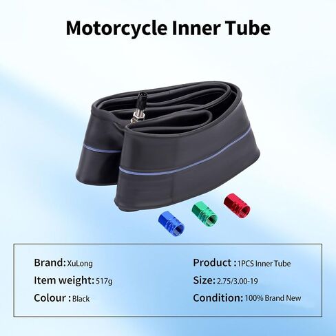 Tire Inner Tube 2.75/3.00-19 Compatible with Honda CRF100F CRF125FB CRF150F Kawasaki KX100 Balance Tube TR4 Straight Valve Stem Street and Off-Road Compatible with Yamaha Honda Kawasaki Suzuki(2PCS) in Saudi Arabia