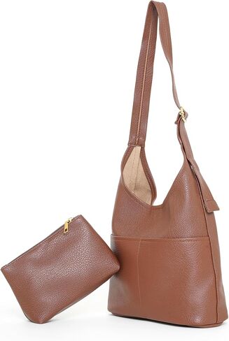 Slouchy Hobo Bags for Women - Soft Vegan Leather Large Tote Handbag with Coin Purse, Trendy Crossbody Shoulder Bag for Work in Kuwait
