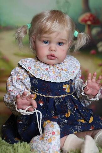 Anano Chubby Weighted Reborn Baby Dolls Boy Lifelike Veins 24 Inch Realistic Reborn Toddler Dolls Big Size Real Life Newborn Baby Dolls That Look Real Bebe Reborn Babies with Pacifier in Kuwait
