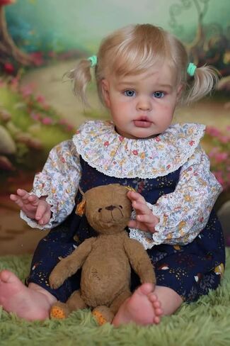 Anano Chubby Weighted Reborn Baby Dolls Boy Lifelike Veins 24 Inch Realistic Reborn Toddler Dolls Big Size Real Life Newborn Baby Dolls That Look Real Bebe Reborn Babies with Pacifier in Kuwait