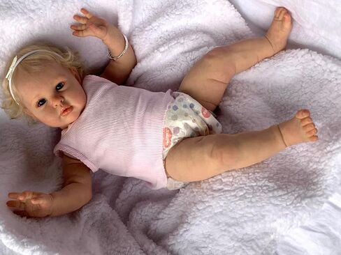 Anano Chubby Weighted Reborn Baby Dolls Boy Lifelike Veins 24 Inch Realistic Reborn Toddler Dolls Big Size Real Life Newborn Baby Dolls That Look Real Bebe Reborn Babies with Pacifier in Kuwait