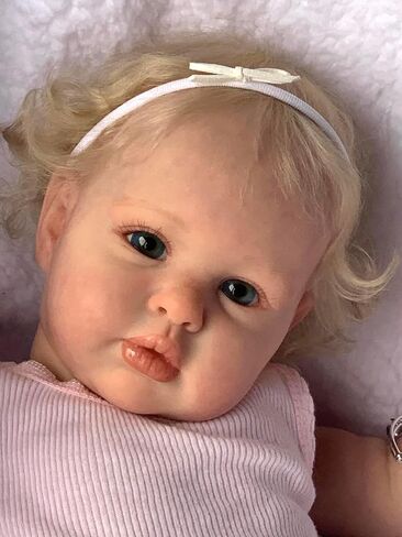 Anano Chubby Weighted Reborn Baby Dolls Boy Lifelike Veins 24 Inch Realistic Reborn Toddler Dolls Big Size Real Life Newborn Baby Dolls That Look Real Bebe Reborn Babies with Pacifier in Kuwait