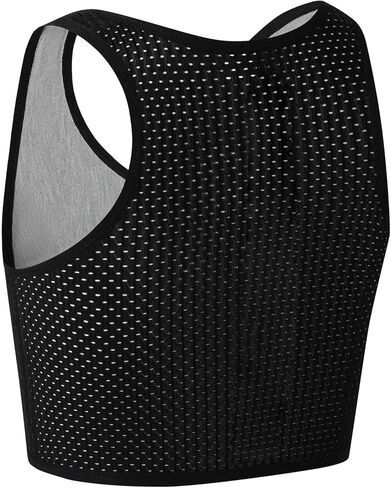 JARAZIN Chest Binder for Women FTM Transgender Zip Up Breast Binder Breathable Cool Fabric Tank Top in Kuwait