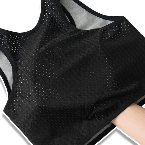 JARAZIN Chest Binder for Women FTM Transgender Zip Up Breast Binder Breathable Cool Fabric Tank Top in Kuwait