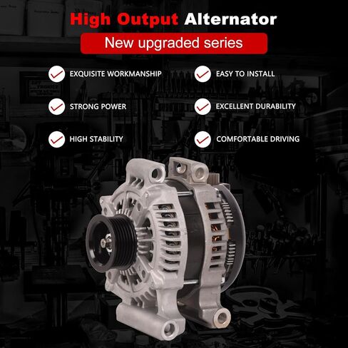 TOPAZ Alternator Fit for Lexus LS460 2007 2008 2009 2010 2011 2012 V8 4.6L 2706038040 104210-6130 12V 180A in Saudi Arabia