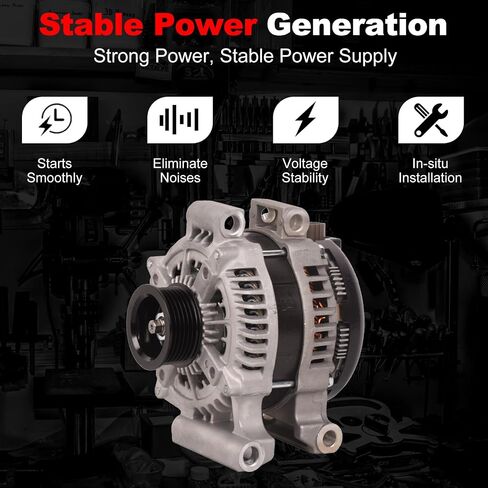 TOPAZ Alternator Fit for Lexus LS460 2007 2008 2009 2010 2011 2012 V8 4.6L 2706038040 104210-6130 12V 180A in Saudi Arabia
