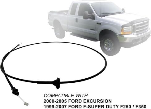 APA Replacement Hood Release Cable for 2000-2005 Excursion 1999-2007 F Super Duty F250 F350 5C3Z16916AA in Saudi Arabia