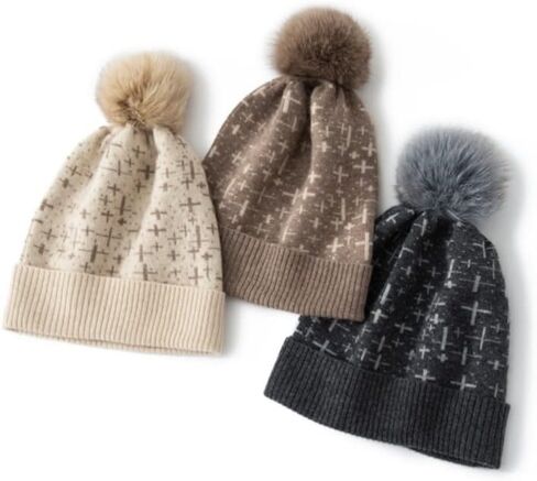 Unisex Cashmere Beanies, Autumn/Winter for Womens and Mens in Saudi Arabia