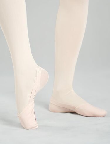 Half Sole Dance Shoes, Elastic Canvas Soft Soled Shoes, Pirute Ballet Shoes, for Women/Men and Girls/Boys in Kuwait