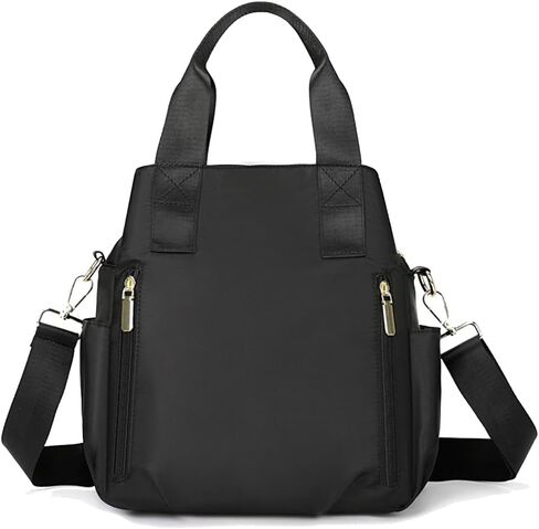 Nylon Crossbody Bag for Women - Waterproof Shoulder Bag with Multi Pockets and Top Handle in Saudi Arabia