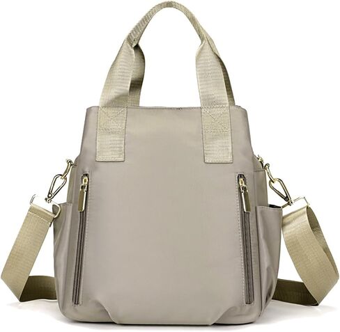 Nylon Crossbody Bag for Women - Waterproof Shoulder Bag with Multi Pockets and Top Handle in Saudi Arabia