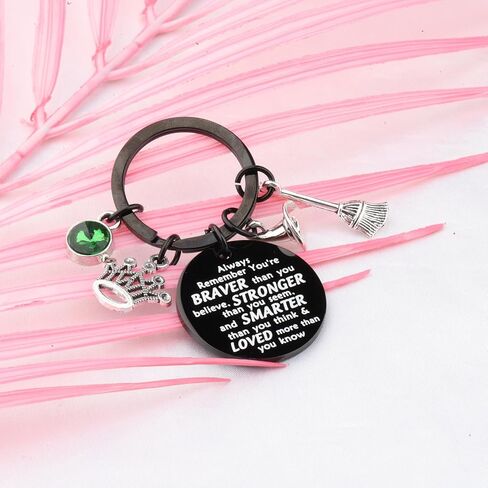 WSNANG Musical Theatre Lover Merchandise Witch Good and Bad Witch Charm Keychain Good Witch Bad Witch Gift in Saudi Arabia