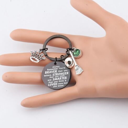 WSNANG Musical Theatre Lover Merchandise Witch Good and Bad Witch Charm Keychain Good Witch Bad Witch Gift in Saudi Arabia