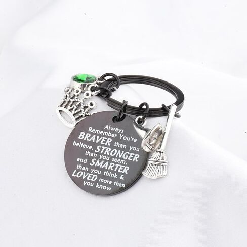 WSNANG Musical Theatre Lover Merchandise Witch Good and Bad Witch Charm Keychain Good Witch Bad Witch Gift in Saudi Arabia
