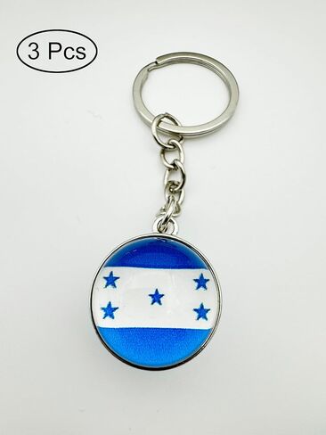 3 Pcs Honduras Flag Key Chain,Cool Keychain for Car Keys, Stainless Steel Keyrings & Keychains,Used for Home Decoration, Jewelry Hanging Decorations. in Saudi Arabia