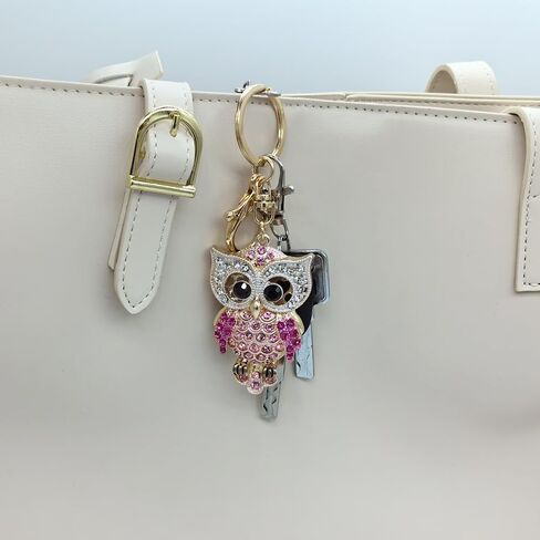 Animal Pendant Key Chains Ring Crystal Bling Turtle Whales Horse Elephants Koala Flamingos Owl Frogs Keychain for Women Girls in Kuwait