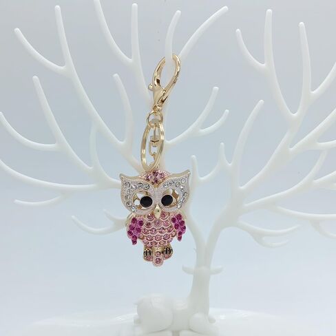 Animal Pendant Key Chains Ring Crystal Bling Turtle Whales Horse Elephants Koala Flamingos Owl Frogs Keychain for Women Girls in Kuwait