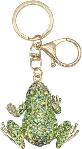 Animal Pendant Key Chains Ring Crystal Bling Turtle Whales Horse Elephants Koala Flamingos Owl Frogs Keychain for Women Girls in Kuwait