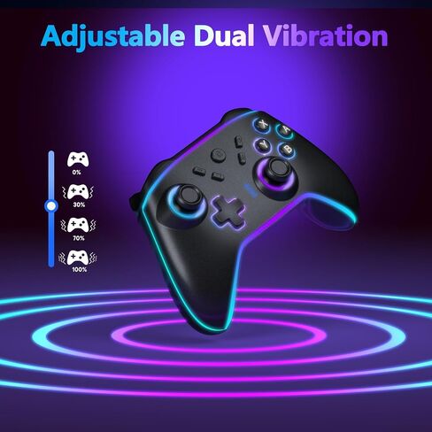 Toxfla Switch Controllers for Nintendo Switch/Lite/OLED, Switch Wireless Pro Controller Supports Dual Vibration/Motion Control/Turbo Function in Saudi Arabia