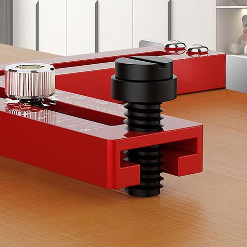 Cabinet Door Installation Positioner Jig Aluminum Alloy Cabinet Hardware Jig Adjustable Cabinet Door Mounting Jig Cabinet Installation Tools for Most Cabinet Doors in Kuwait