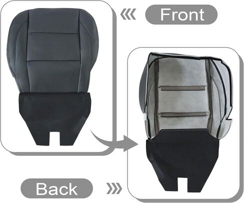 GXARTS Driver Side Bottom Microfiber Leather Seat Cover Tan Compatible with Infiniti QX56 2004 2005 2006 2007 2008 2009 2010 in Saudi Arabia