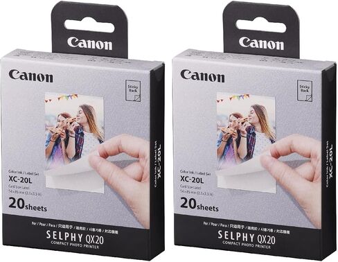 Canon Color Ink/Label Set XS-20L (20 Sheets), Compatible to Canon SELPHY Square Printer in Saudi Arabia
