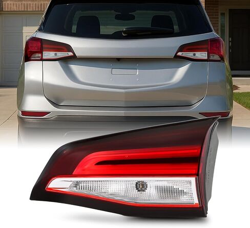 AKKON - Fit 2022 2023 2024 Chevy Equinox 22-24 LED ضوء خلفي داخلي مصباح فرامل خلفي طراز OE للركاب الجانب الأيمن بديل مباشر مجموعة عدسات حمراء شفافة in Kuwait