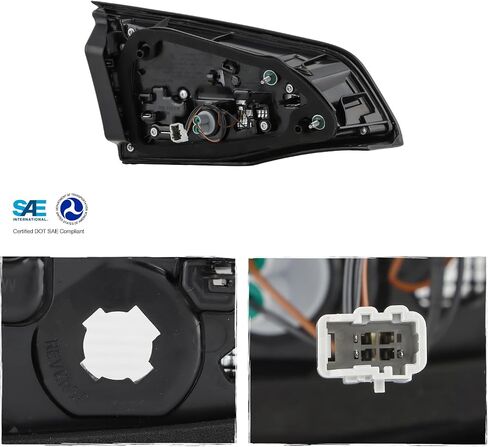 AKKON - Fit 2022 2023 2024 Chevy Equinox 22-24 LED ضوء خلفي داخلي مصباح فرامل خلفي طراز OE للركاب الجانب الأيمن بديل مباشر مجموعة عدسات حمراء شفافة in Kuwait
