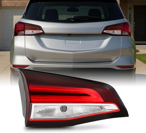 AKKON - Fit 2022 2023 2024 Chevy Equinox 22-24 LED ضوء خلفي داخلي مصباح فرامل خلفي طراز OE للركاب الجانب الأيمن بديل مباشر مجموعة عدسات حمراء شفافة in Saudi Arabia