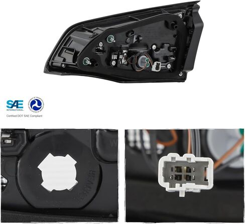 AKKON - Fit 2022 2023 2024 Chevy Equinox 22-24 LED ضوء خلفي داخلي مصباح فرامل خلفي طراز OE للركاب الجانب الأيمن بديل مباشر مجموعة عدسات حمراء شفافة in Saudi Arabia