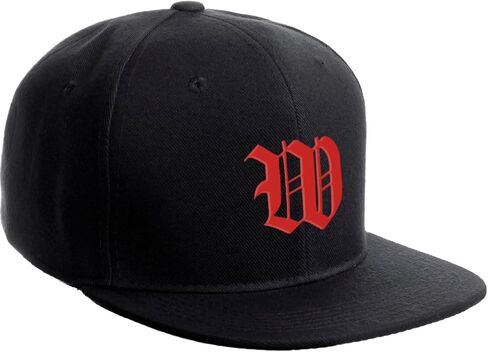قبعة Daxton Classic Snapback، قبعة بخطوط حمراء إنجليزية قديمة من A إلى Z، قبعة مسطحة in Kuwait