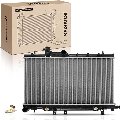 A-Premium Engine Coolant Radiator with Transmission Oil Cooler Compatible with Subaru Impreza 2006-2007 H4 2.5L, Automatic Transmission, Replace# 45111FE080 in Saudi Arabia