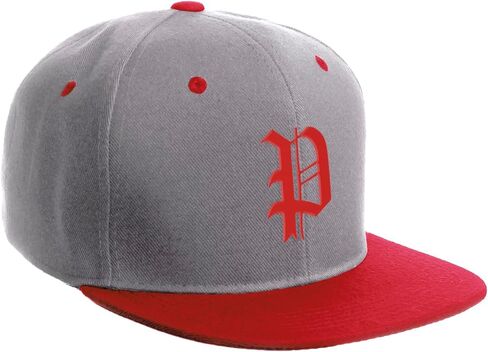 قبعة Daxton Classic Snapback، قبعة بخطوط حمراء إنجليزية قديمة من A إلى Z، قبعة مسطحة in Kuwait