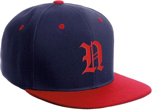 قبعة Daxton Classic Snapback، قبعة بخطوط حمراء إنجليزية قديمة من A إلى Z، قبعة مسطحة in Kuwait