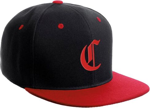 قبعة Daxton Classic Snapback، قبعة بخطوط حمراء إنجليزية قديمة من A إلى Z، قبعة مسطحة in Kuwait