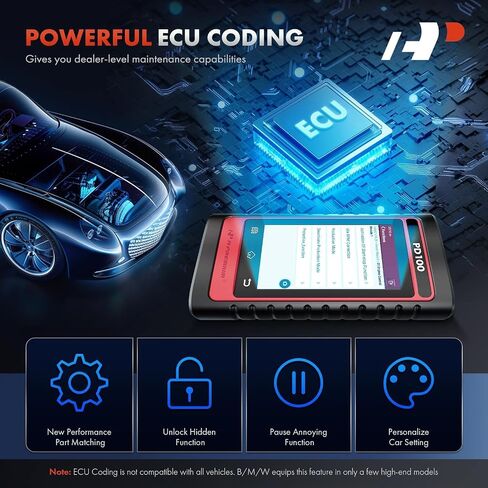 A-Premium 2024 PD100G لأداة تشخيص الماسح الضوئي OBD2 لنظام GM الكامل، أداة مسح ضوئي لقارئ الرمز ثنائي الاتجاه، مع إعادة ضبط كاملة/ترميز ECU/إعادة ضبط ABS للزيت/سجل البطارية/Fit Chevy GMC Buick Cadillac in Saudi Arabia