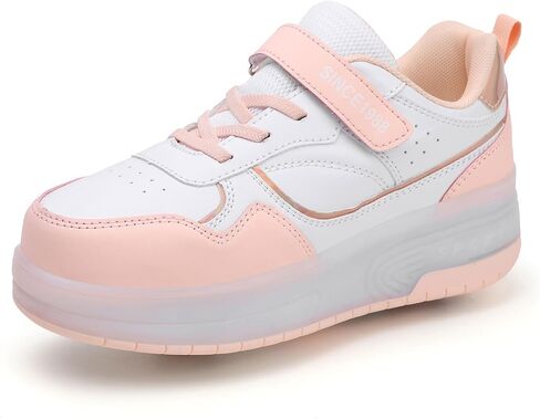 أحذية YUNICUS للأطفال المضيئة بإضاءة LED أحذية عجلة شحن USB أحذية تزلج دوارة أحذية رياضية للبنات والأولاد والأطفال أفضل هدية لعيد الميلاد والهالوين والكريسماس in Kuwait