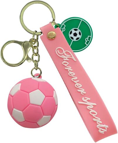 Soccer Keychain Sports Ball Key Chain Football KeyRings Gift for Boys Girls Men Women in Kuwait