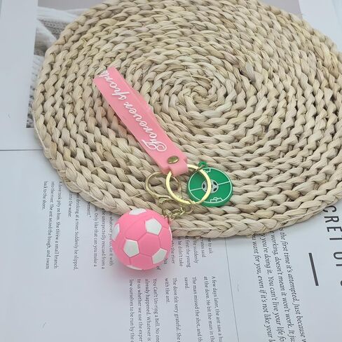 Soccer Keychain Sports Ball Key Chain Football KeyRings Gift for Boys Girls Men Women in Kuwait