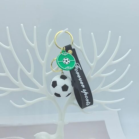 Soccer Keychain Sports Ball Key Chain Football KeyRings Gift for Boys Girls Men Women in Kuwait