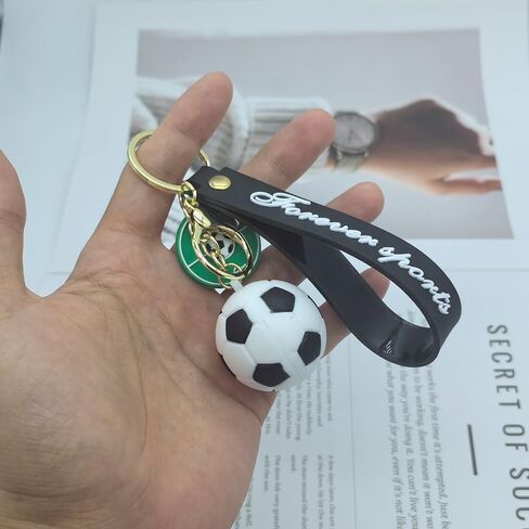 Soccer Keychain Sports Ball Key Chain Football KeyRings Gift for Boys Girls Men Women in Kuwait