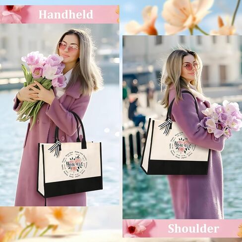 AYGE Christian Gifts for Women, Encourage Gift for Women, Reusable Grocery Bag Tote Bag & Makeup Bag in Kuwait