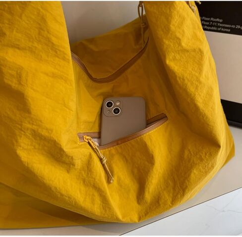 حقيبة بمقبض علوي من النايلون خفيفة الوزن وحزام مبطن منتفخ وحقائب كتف مقاومة للماء وجيوب متعددة وسحاب حقيبة حمل in Kuwait