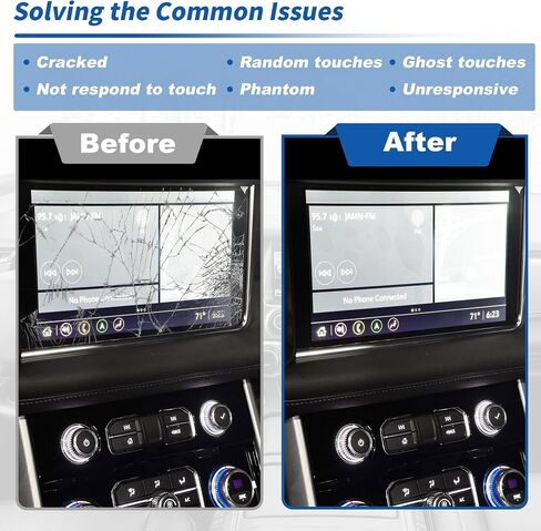 Motoforti No.DJ080PA-01A شاشة LCD تعمل باللمس مقاس 8 بوصات محول رقمي زجاجي لسيارة شيفروليه 2015-2018 شاشة بديلة لراديو الملاحة GMC Yukon 2015-2018 No.DJ080PA-01G/DJ080EA-01N in Saudi Arabia