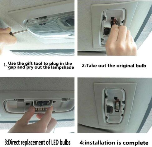 8Pcs LED Interior Map Dome Reading Trunk Light License Plate Bulb Kit, for Kia Sonet 2020 2021 2022 2023 2024 Accessories in Saudi Arabia