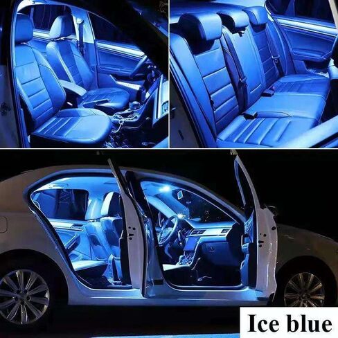 8Pcs LED Interior Map Dome Reading Trunk Light License Plate Bulb Kit, for Kia Sonet 2020 2021 2022 2023 2024 Accessories in Saudi Arabia