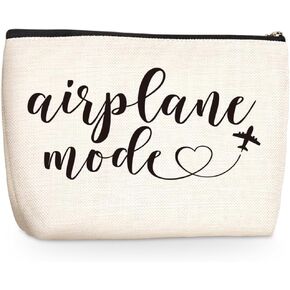 Funny Travel Gifts for Women Makeup Bag Travel Essentials Cosmetic Bags Toiletry Bag Flight Vacation Gifts for Sister Mom Travelers Girls Trip Birthday Mothers Day Anniversary in Kuwait