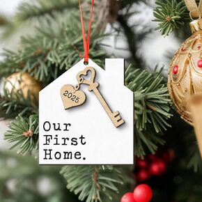 Housewarming Gifts New Home, New Home Ornament 2025 Gift Idea, First House Ornament 2025, First House Gifts for Owners, Men, Women, Housewarming Christmas Keepsake (New Home4) in Saudi Arabia