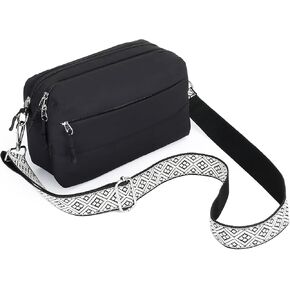 حقائب كروس صغيرة من هيرالد للنساء، حقائب كتف منتفخة خفيفة الوزن للسفر مع جيوب متعددة وحافظة للأمتعة in Kuwait