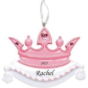 2025 Princess Christmas Ornament – Personalized Girl Holiday Keepsake – Custom Cute Xmas Tree Decoration for Kids & Baby Girls – Unique Engraved Ornament Gift for Families (Ice Princess) in Saudi Arabia